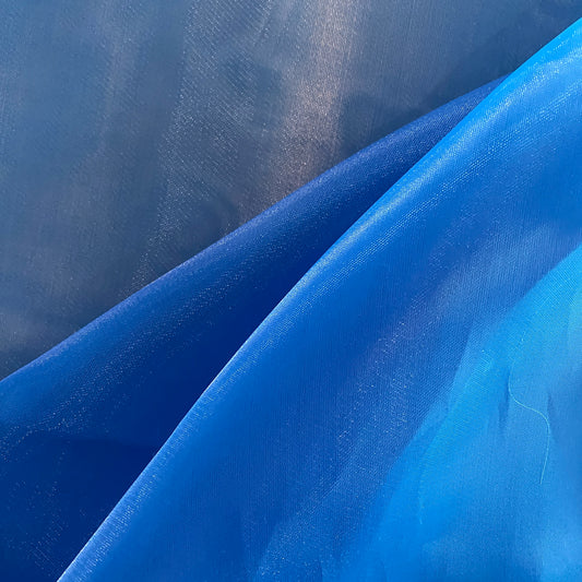 Twill Weave Organza - Dodger Blue
