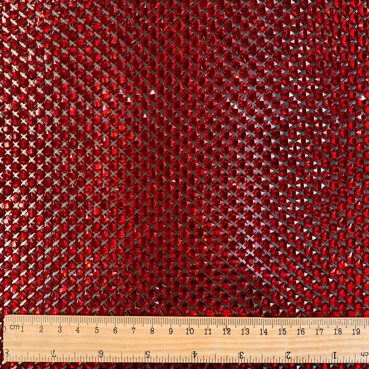 Crystal Glass Mesh - Ruby
