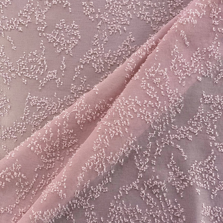 Sheer Crepe - Cut Pile-Insert - Pink