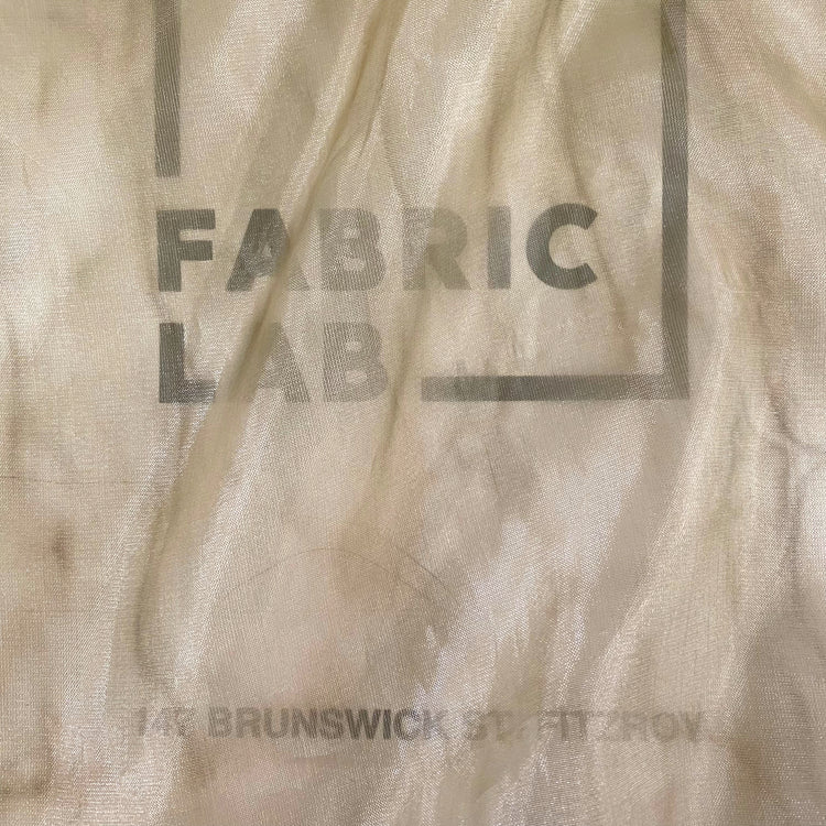 Iridescent Stained Organza - Antique White/Tan