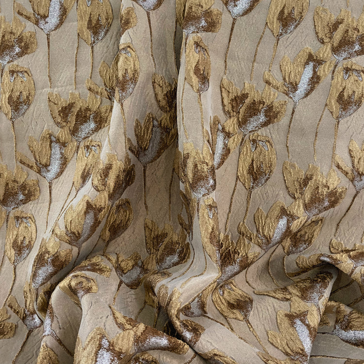 Spring Blossom Brocade - Metallic - Gold