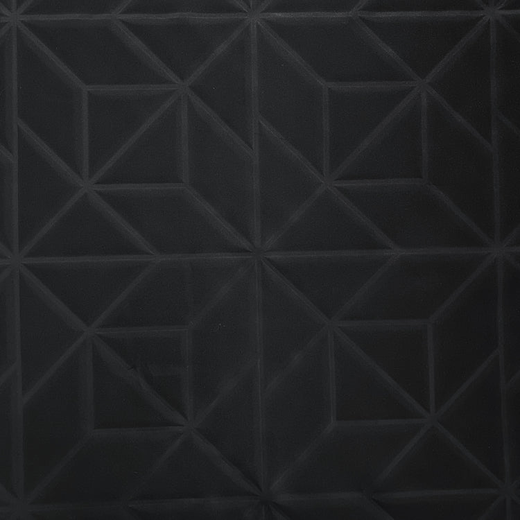 Embossed Geometric Double Knit - Black