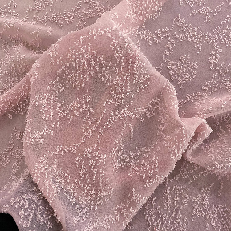 Sheer Crepe - Cut Pile-Insert - Pink