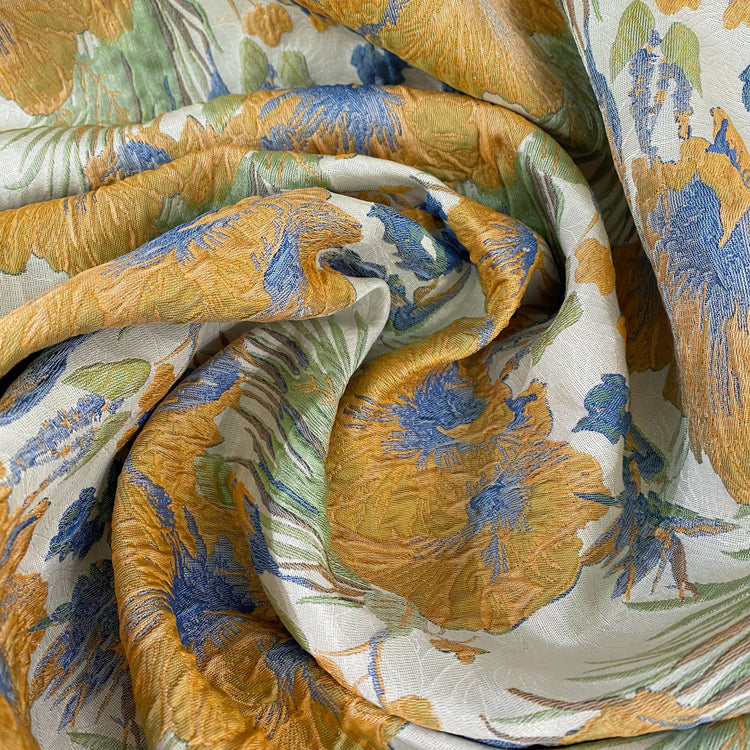 Wild Iris Jacquard - Green/Yellow
