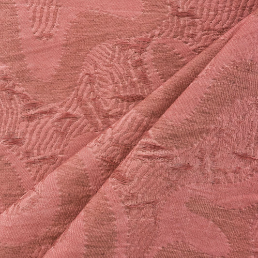 Abstract Swirls Yarn Float Jacquard - Coral