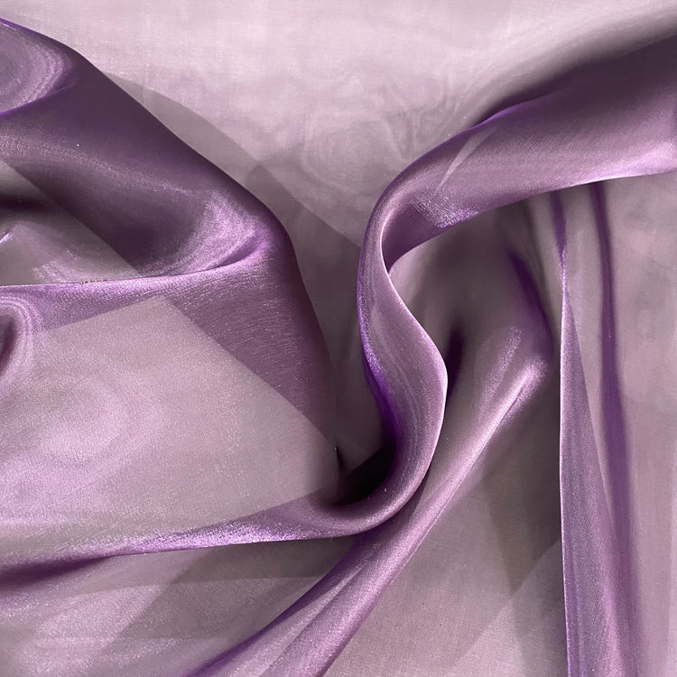 Iridescent Organza - Dark Thistle