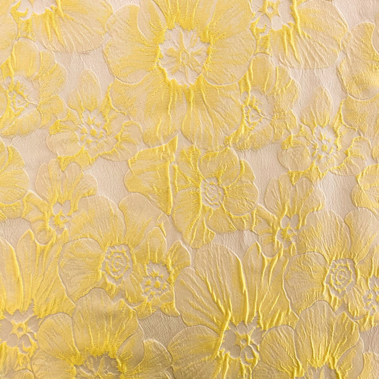Large Poppy Damask - Yellow