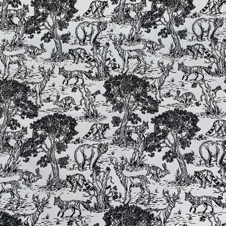 Forest Jacquard - White/Black