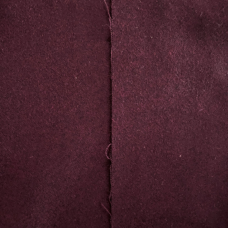 Australian Merino Brushed Wool Flannel - Bordeaux