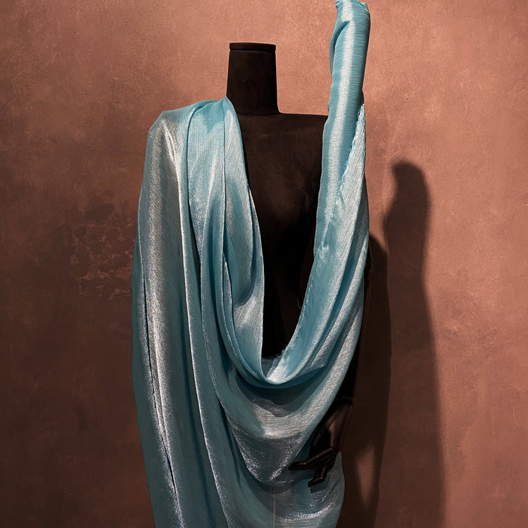 Shimmer Yoryu Chiffon - Medium Turquoise