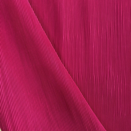Accordion-Pleated Taffeta - Fuchsia