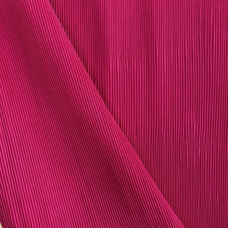 Accordion-Pleated Taffeta - Fuchsia