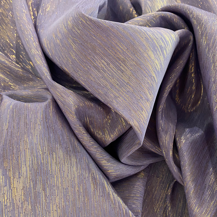 Metallic Dupion - Dark Thistle/Gold
