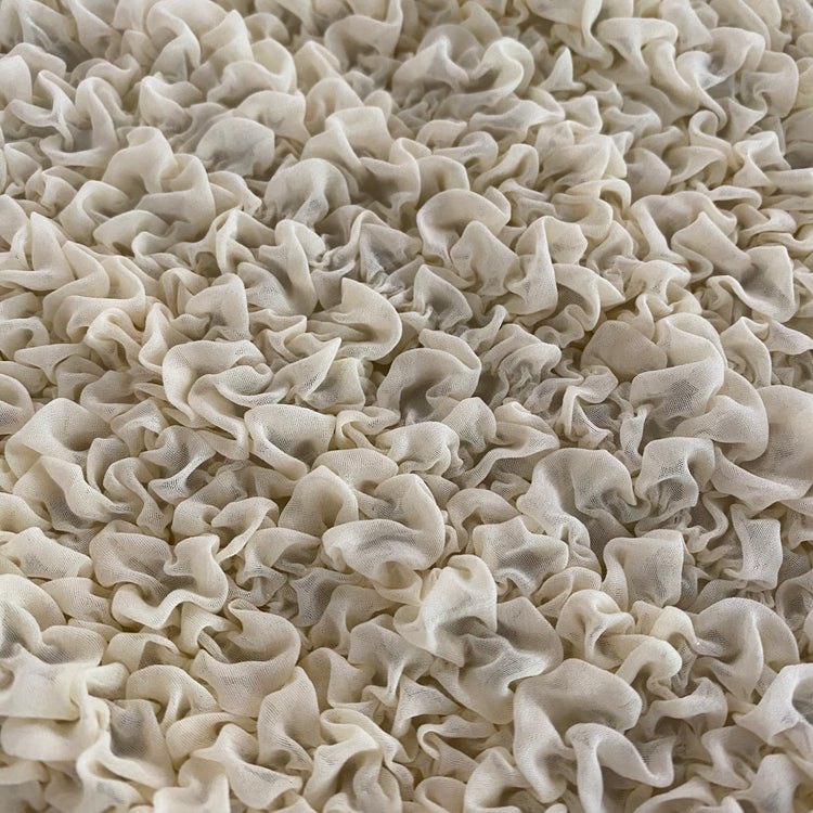 Grid Smocked Chiffon - Light Yellow