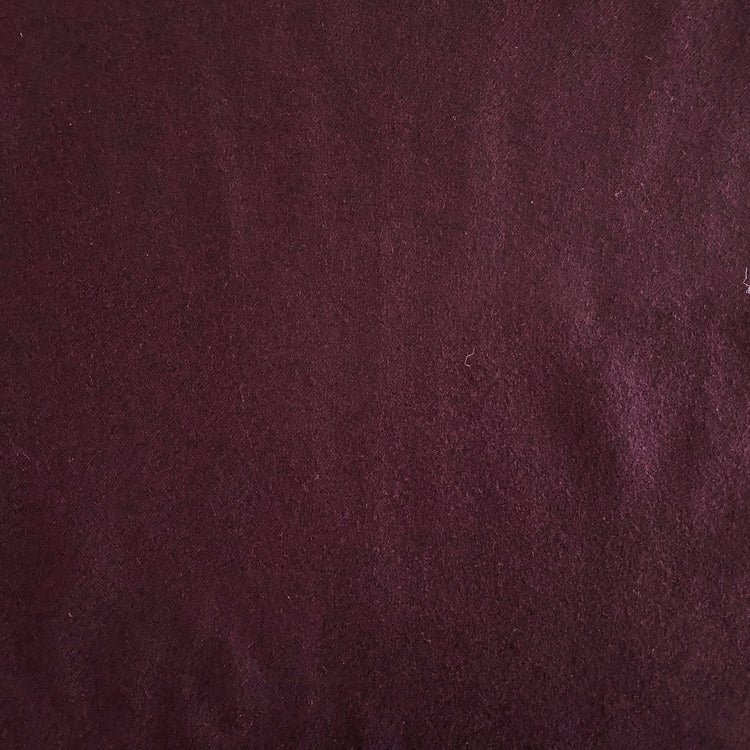 Australian Merino Brushed Wool Flannel - Bordeaux