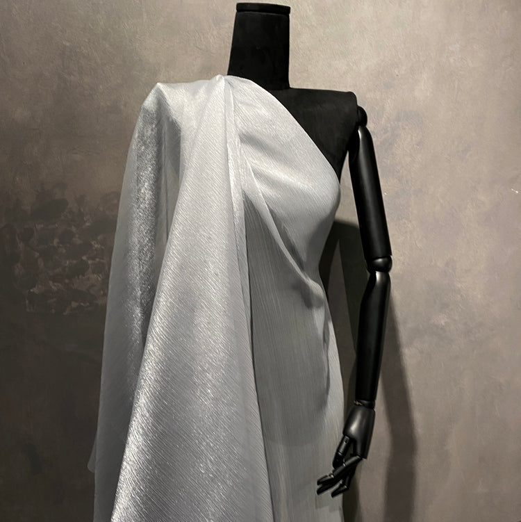 Shimmer Yoryu Chiffon - Silver