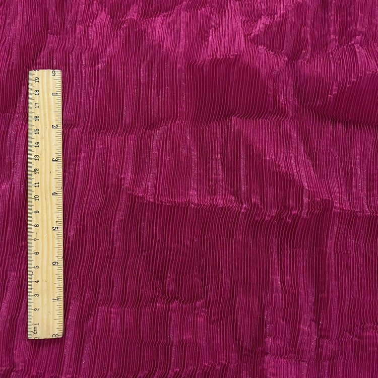 Plisse Shot Organza - Pink