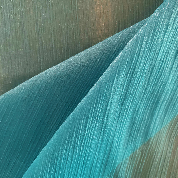 Shimmer Yoryu Chiffon - Medium Turquoise