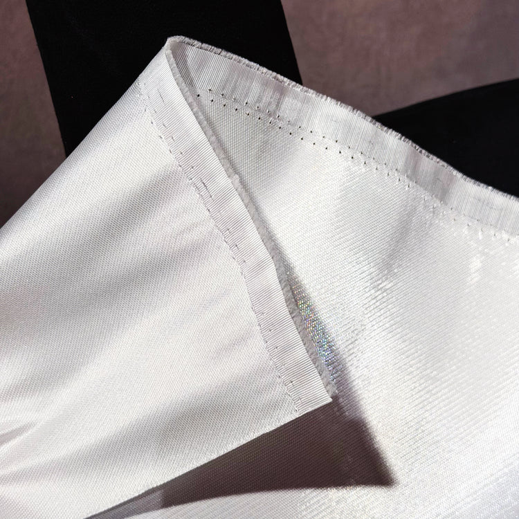 Crystal Nylon Satin - White