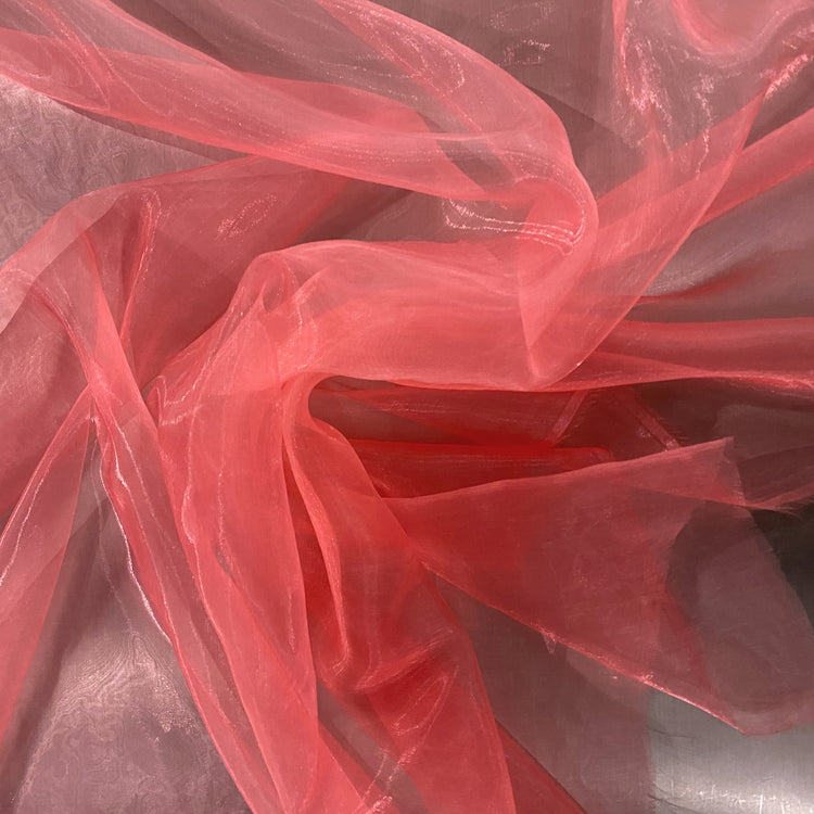 Liquid Steel Organza - Light Pink