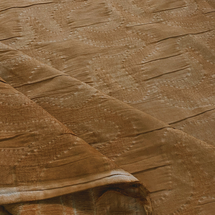 Organic Lines Textured Jacquard - Tan