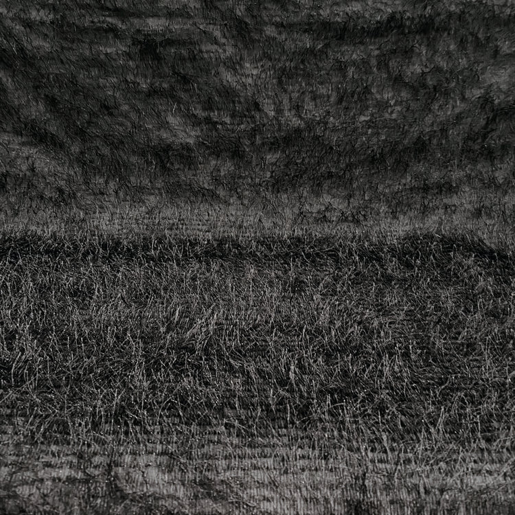 Fringe-Inserted Poplin Pinstripe - Black