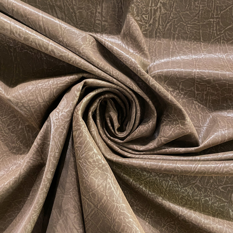 Earth Textured Faux Leather - Mocha