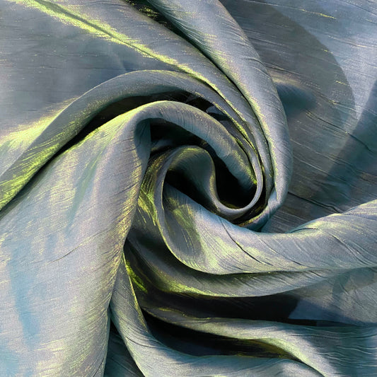 Creased Shot Twill - Aquamarine / Cornflower Blue