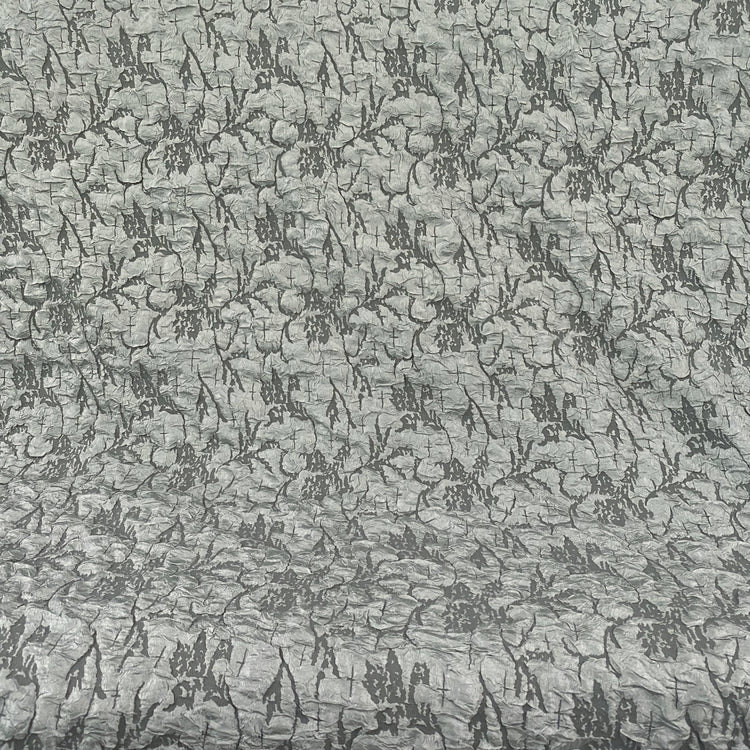 Crinkle Double Weave - Weft-Stretch - Slate Grey