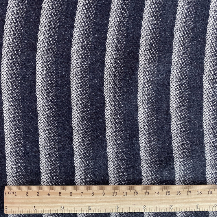 Gradient Stripe Denim - Indigo / White