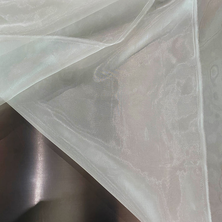 Metallic Organza - Ivory