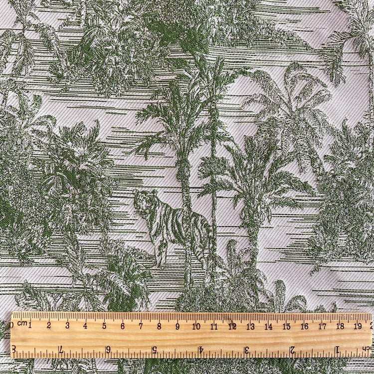 Jungle Islands Jacquard - White / Green