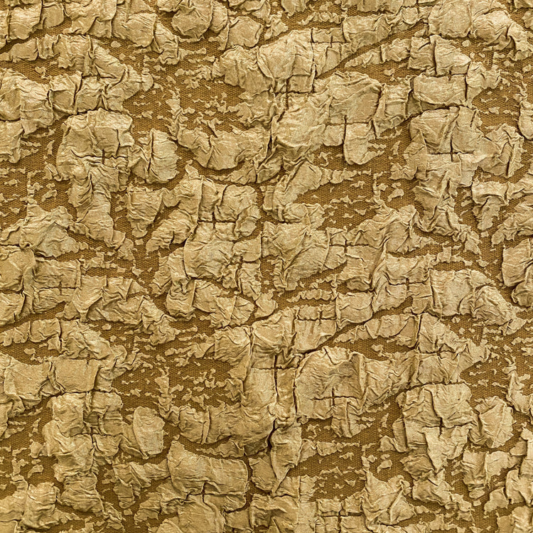 Crinkle Textured Cloqué - Citrine / Dark Goldenrod