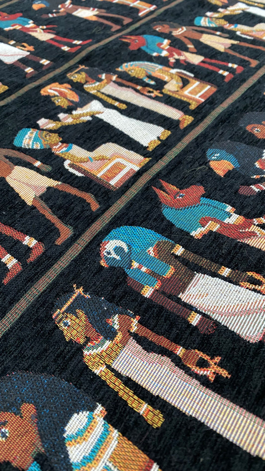 Egyptian Corduroy Jacquard - Black