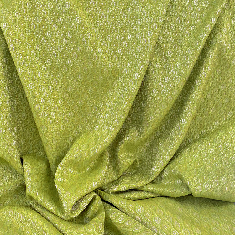 Raised Geometric Jacquard - Green