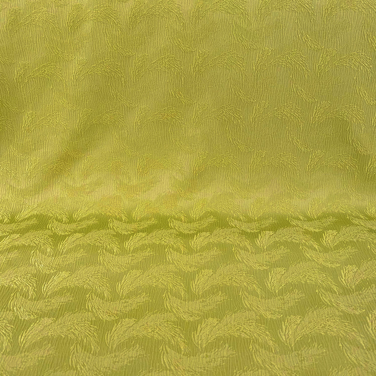 Rippled Floral Damask - Green