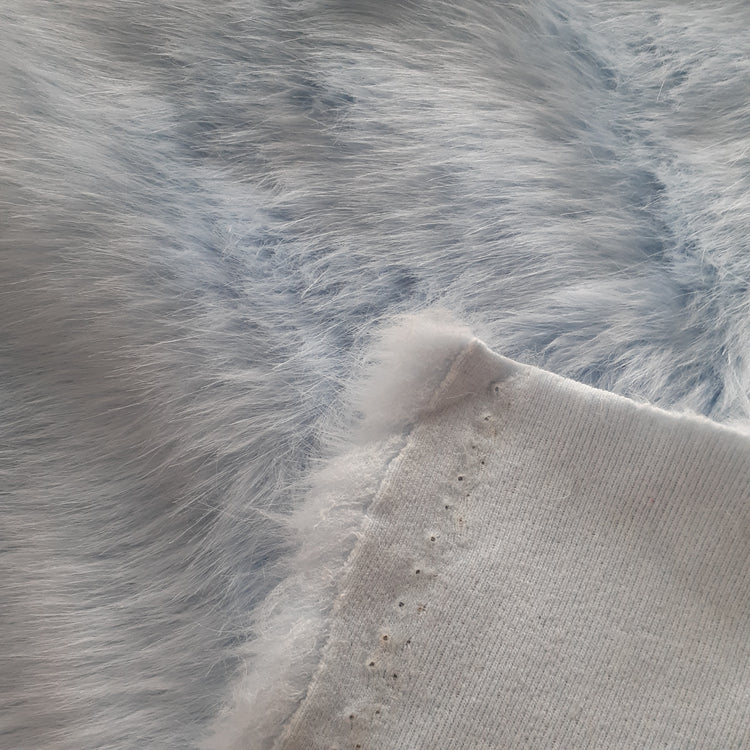 Faux Fox Fur - Medium Pile - Pastel Blue
