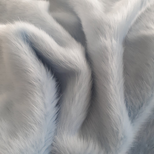 Faux Fox Fur - Medium Pile - Pastel Blue