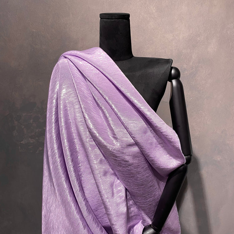 Metallic Dupion - Light Thistle/Silver