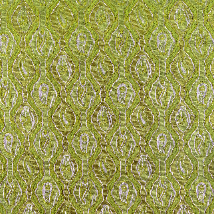 Raised Geometric Jacquard - Green