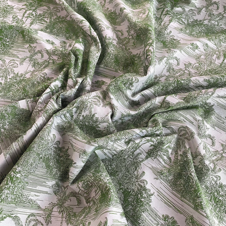 Jungle Islands Jacquard - White / Green