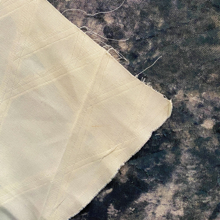 Ink Blot Camo Denim Jacquard - Dark Sea Green / Ivory