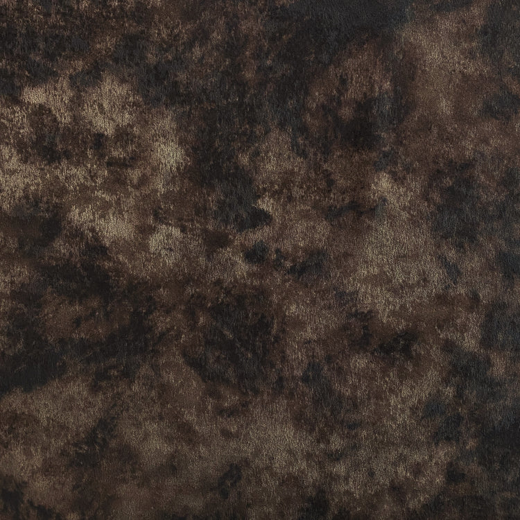 Antique Tarnished Coated Charmeuse - Faded Bronze / Black