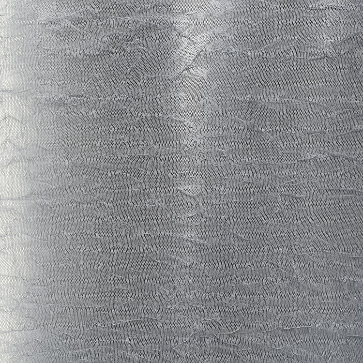 Wrinkle Textured Tulle - Light Slate Grey