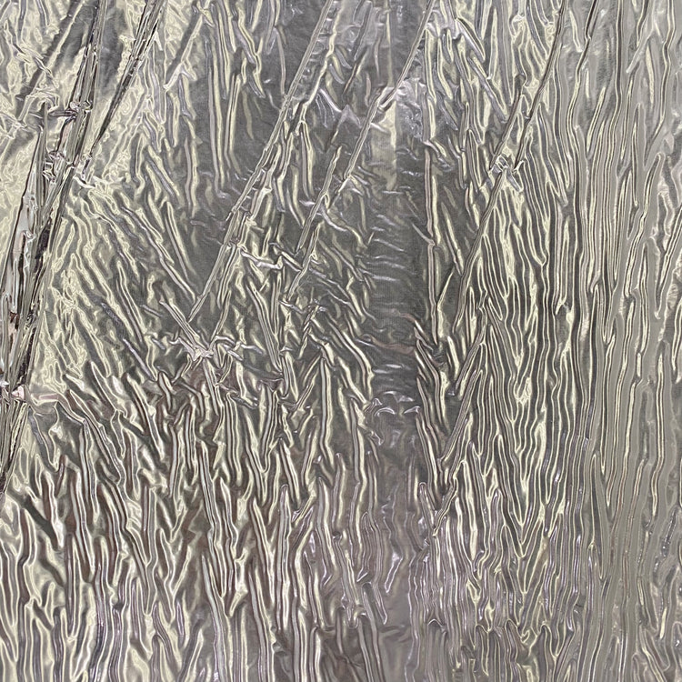 Matte Metallic Vinyl Bonded Wadding - Silver