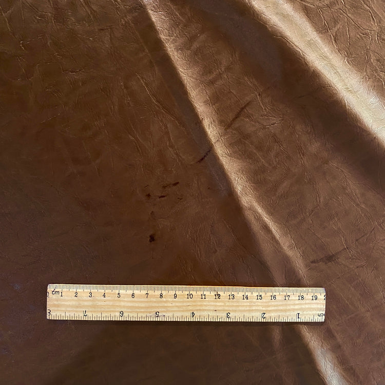 (Remnant) Leather Finish Satin - Chocolate - 2.10m (Stained)