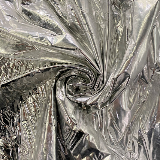 Matte Metallic Vinyl Bonded Wadding - Silver