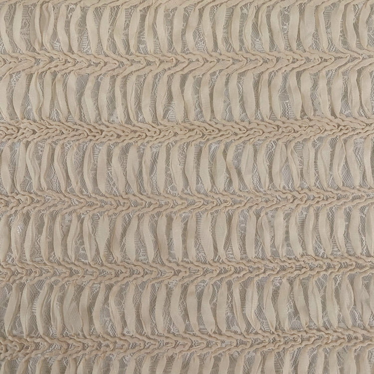 Chiffon Spine Panel Lace - Ivory