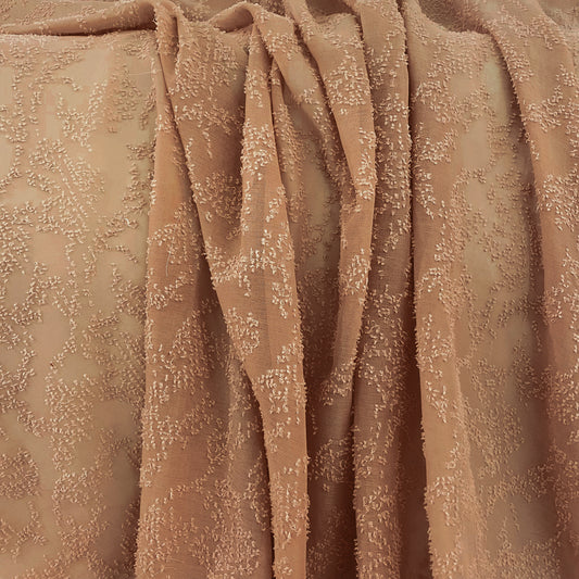 Sheer Crepe - Cut Pile-Insert - Tan Brown
