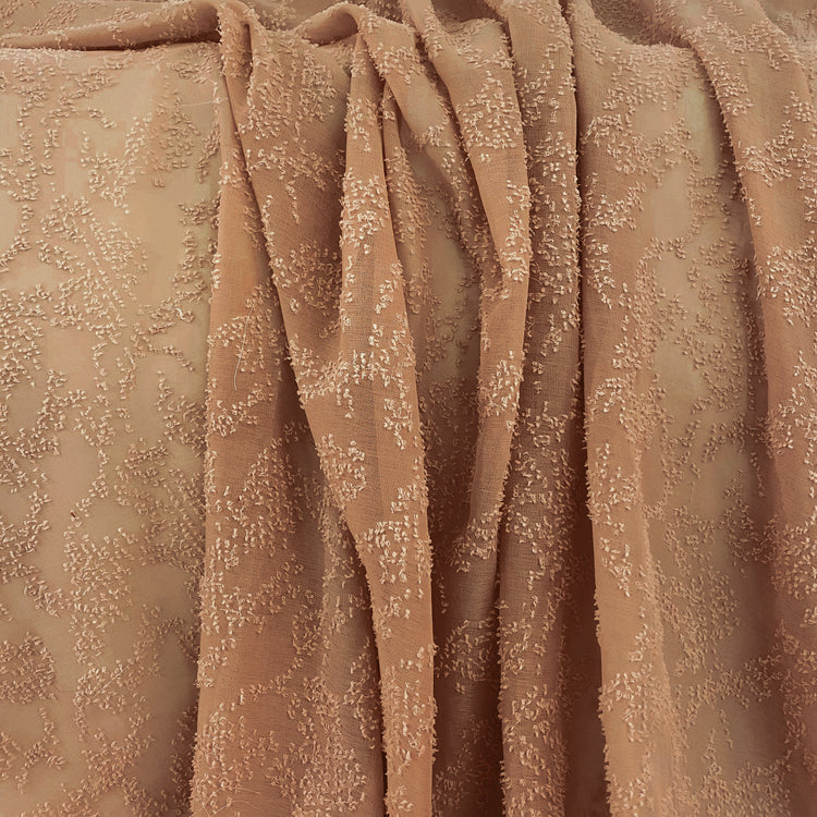 Sheer Crepe - Cut Pile-Insert - Tan Brown